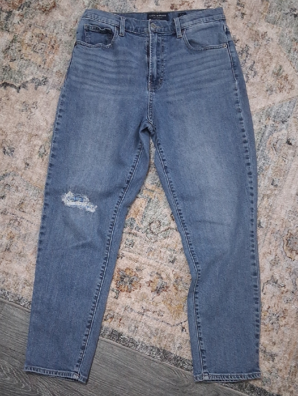 Lucky Brand Womens High Rise Mom Jean DREW